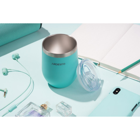 Термокухоль Ardesto Compact Mug, 350мл, нержавіюча сталь, блакитний