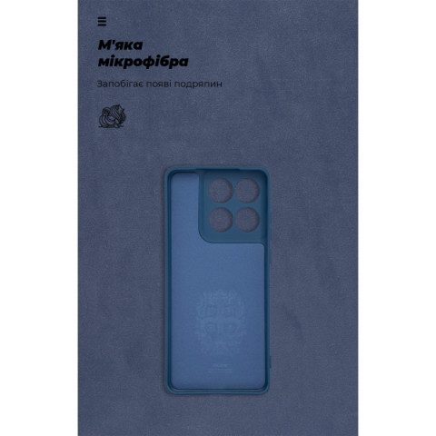 Чохол ArmorStandart ICON для Motorola Edge 60 5G Camera cover Dark Blue (ARM85877)