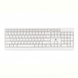 Клавіатура бездротова 2E KS220 WL Ukr (2E-KS220WW) White USB