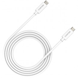 Кабель USB Type-C Canyon Type-C to Type-C 2m White (CNS-USBC42W)