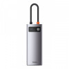 USB-Хаб Baseus Metal Gleam Series 6-in-1 Type-C gray Купити в Україні