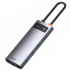 USB-Хаб Baseus Metal Gleam Series 6-in-1 Type-C gray Купити в Україні