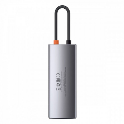 USB-Хаб Baseus Metal Gleam Series 6-in-1 Type-C gray Купити в Україні