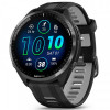 Смарт-годинник Garmin Forerunner 965 Carbon Gray DLC Titanium Bezel with Black Case and Black/Powder Gray Silicone Band (010-02809-80)