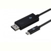 Кабель 2E (2E-W1402) USB Type-C-Displayport, (AM/AM), 1м, Black