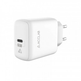 Зарядний пристрій AccLab AL-TC125 1хType-C 5В/3A/25W QC/PD 3.0 White (1283126538841)