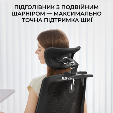 Крісло офісне Sihoo M59AS Mesh Black Купити в Україні