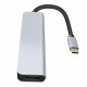 Концентратор USB-C ProLogix (PR-WUC-104B) 6 in 1 USB3.1 Type C to HDMI+1*USB3.0+2*USB2.0+TF+SD HUB