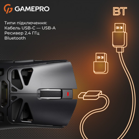 Бездротова ігрова миша GamePro Genesis Hollow (GM870HW) Купити в Україні