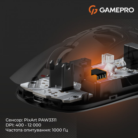 Бездротова ігрова миша GamePro Genesis Hollow (GM870HW) Купити в Україні
