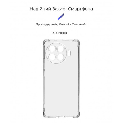 Чохол ArmorStandart Air Force для Tecno Spark 20 Pro+ (KJ7) Camera cover Clear (ARM75506)