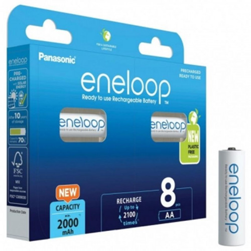 Акумулятори Panasonic Eneloop AA NI-MH 2000 mAh BL 8 шт