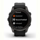 Смарт-годинник Garmin Fenix 7S Pro Sapphire Solar Carbon Gray Titanium with Black Silicone (010-02776-54)