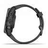 Смарт-годинник Garmin Fenix 7S Pro Sapphire Solar Carbon Gray Titanium with Black Silicone (010-02776-54)