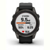 Смарт-годинник Garmin Fenix 7S Pro Sapphire Solar Carbon Gray Titanium with Black Silicone (010-02776-54)