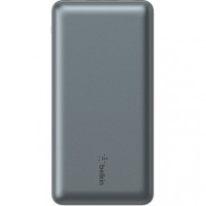Акумулятор портативний літій-іонний Power Bank Belkin 20000мА·год, 15Вт, 2хUSB-A/USB-C, cірий