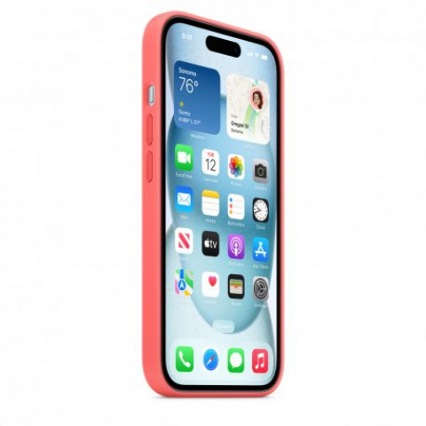 Чохол Apple iPhone 15 Silicone Case with MagSafe Guava (MT0V3)