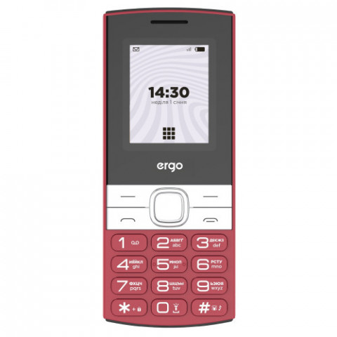 Мобiльний телефон Ergo B185 Dual Sim Red