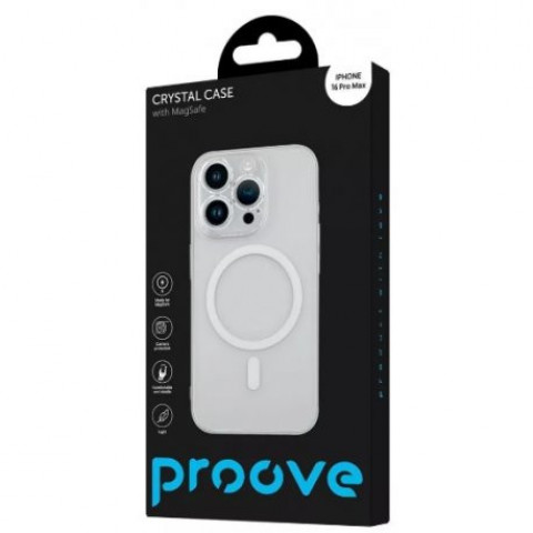 Чохол Proove Crystal Case with MagSafe для iPhone 16 Pro Max Transparent