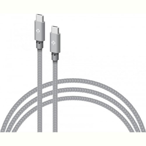 Кабель Intaleo CBGNYTT1 USB Type-C-USB Type-C 1м 60W Grey (1283126559501)