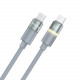 Кабель ColorWay USB Type-C - USB Type-C (M/M), warm light, 3А, 1 м, Grey (CW-CBPDCC092-GR)