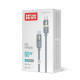 Кабель ColorWay USB Type-C - USB Type-C (M/M), warm light, 3А, 1 м, Grey (CW-CBPDCC092-GR)
