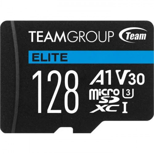 Карта пам`ятi MicroSDXC 128GB UHS-I/U3 Class 10 Team Elite + SD-адаптер (TEAUSDX128GIV30A103)