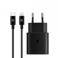 Зарядний пристрій ArmorStandart AR-TA800 USB-C 25W Black + кабель USB-C to Lightning (ARM77721)