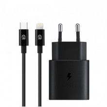 Зарядний пристрій ArmorStandart AR-TA800 USB-C 25W Black + кабель USB-C to Lightning (ARM77721)