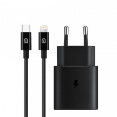 Зарядний пристрій ArmorStandart AR-TA800 USB-C 25W Black + кабель USB-C to Lightning (ARM77721)