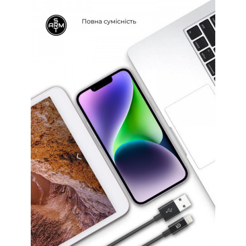 Зарядний пристрій ArmorStandart AR-TA800 USB-C 25W Black + кабель USB-C to Lightning (ARM77721)