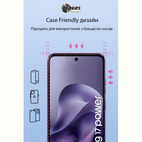 Чохол-накладка Dengos TPU Soft для Motorola Moto G17/G17 Power Clear (DG-KM-200) + захисне скло