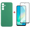 Чохол-накладка Dengos Soft для Samsung Galaxy A16 SM-A165 Mint (DG-KM-134) + захисне скло