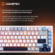 Дротова механічна клавіатура GamePro MK160 V2 Warden QLAB Sakura White (MK160-V2-BL-QS) Купити в Україні