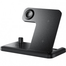 Бездротовий зарядний пристрій Essager Jiecheng 4 in 1 15W Black (EWXZM-JC01-Z)