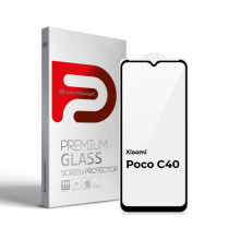 Захисне скло ArmorStandart Full Glue для Xiaomi Poco C40 Black (ARM62954)