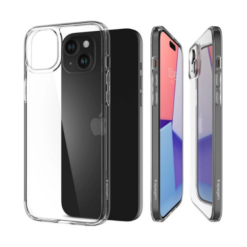Чохол Spigen Air Skin Hybrid для iPhone 15 Plus Crystal Clear (ACS06645)