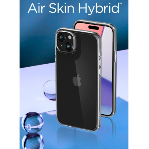 Чохол Spigen Air Skin Hybrid для iPhone 15 Plus Crystal Clear (ACS06645)