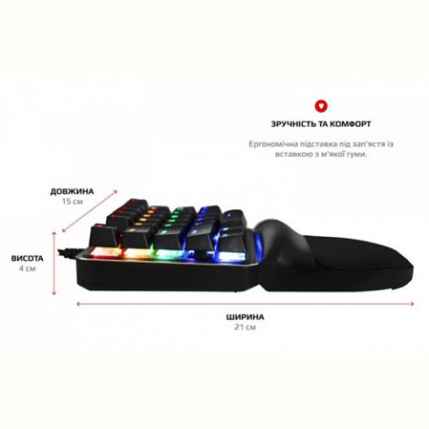 Клавіатура Motospeed K27 Outemu Blue (mtk27mb) Black USB
