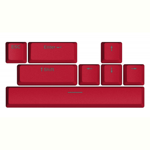 HATOR Racing Red PBT keycaps - ESC/SPACE/ENTER/R.SHIFT/ARROWS (HTS-713) Купити в Україні