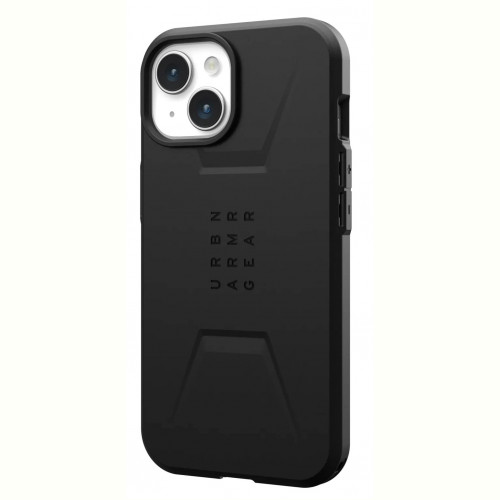 Чохол-накладка Urban Armor Gear Civilian Magsafe для Apple iPhone 15 Black (114287114040)
