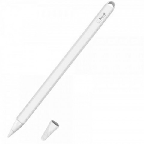 Чохол Goojodoq Hybrid Ear TPU для стилуса Apple Pencil 2 White (4001055094286W)