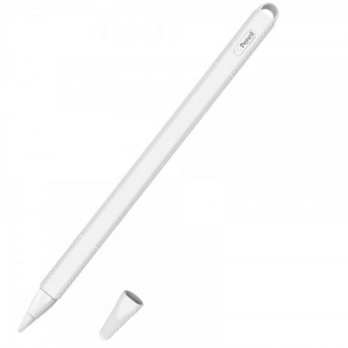 Чохол Goojodoq Hybrid Ear TPU для стилуса Apple Pencil 2 White (4001055094286W)