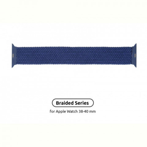 Ремінець Armorstandart Braided Solo Loop для Apple Watch 38mm/40mm/41mm Atlantic Blue Size 2 (120 mm) (ARM58066)