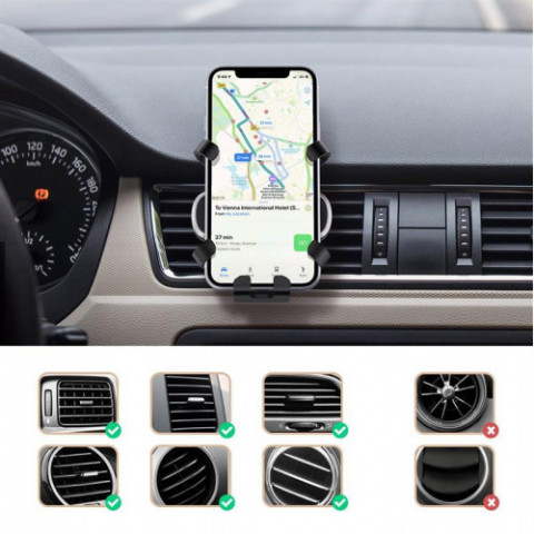 Тримач автомобільний Ugreen LP228 Black (80871)