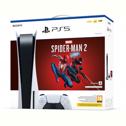 Ігрова приставка Sony PlayStation 5 Ultra HD Blu-ray (Marvel`s Spider-Man 2) (1000039695)