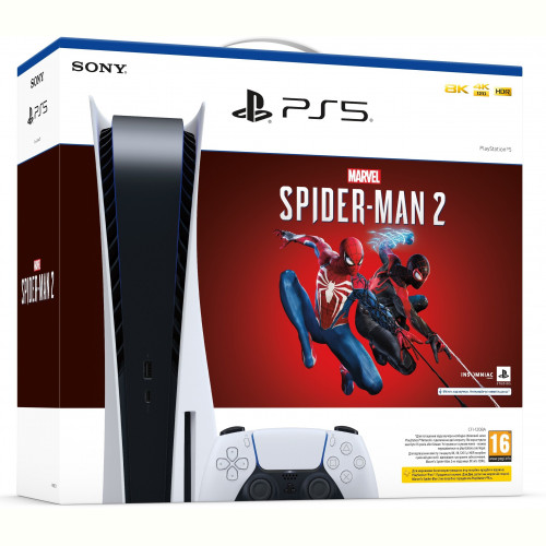 Ігрова приставка Sony PlayStation 5 Ultra HD Blu-ray (Marvel`s Spider-Man 2) (1000039695)