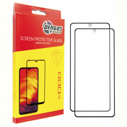 Захисне скло Dengos для Xiaomi Redmi Note 13 4G Black Full Glue (DG-TG2P-15) 2шт