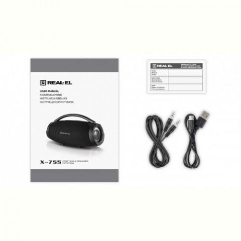 Акустична система REAL-EL X-755 Black