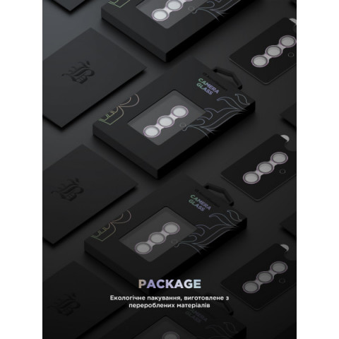 Захисне скло для камери ArmorStandart Supreme Black Icon для Samsung S24 Cobalt Violet (ARM76608)